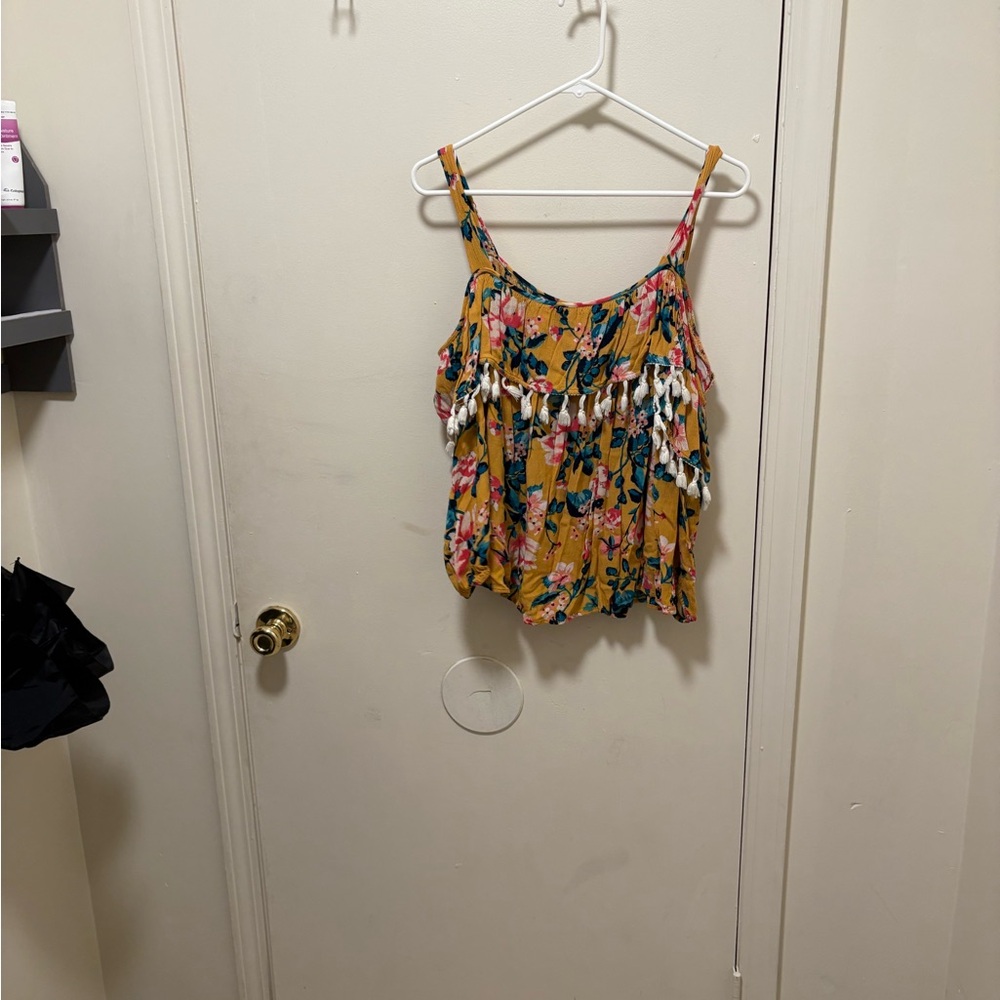 Floral Yellow Women's Top